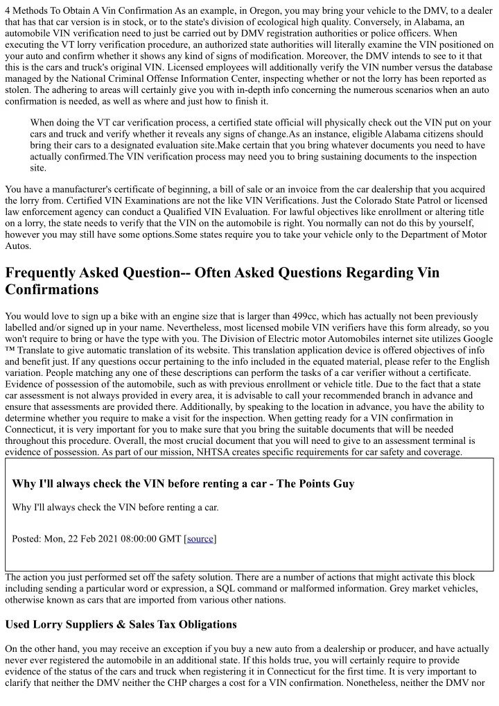 How to Generate a Valid VIN Using Manual and Programming Methods